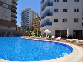 1 + 1 apartment in the luxury complex in Mahmutlar Alanya