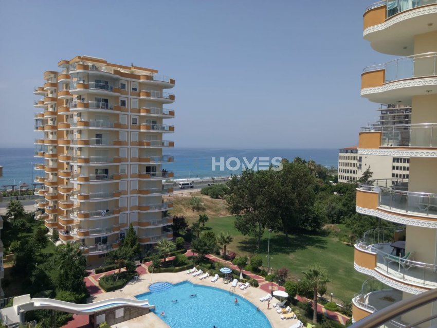 2 + 1 furnished apartment with sea view in Alanya Mahmutlar Barboros street